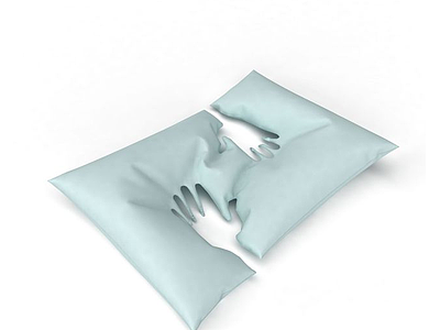 3d现代创意抱枕模型