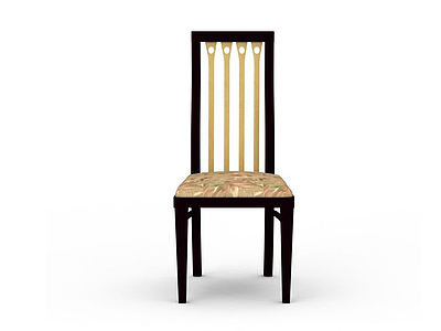 现代实木椅子模型3d模型