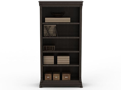 客厅书柜模型3d模型