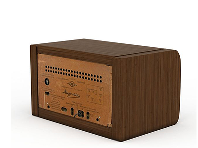 老式收音机模型3d模型