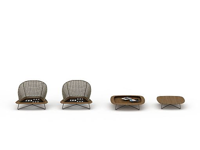 家具座椅组合模型3d模型