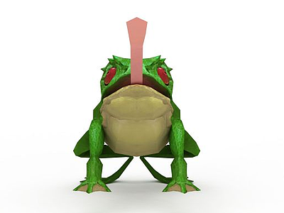 3d游戏青蛙兽免费模型