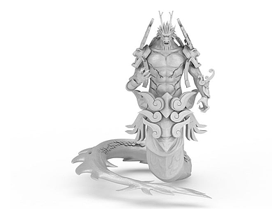 龙雕塑模型3d模型