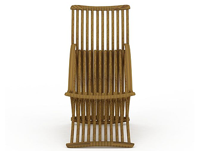 中式藤椅模型3d模型