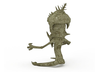 3d怪物雕塑免费模型