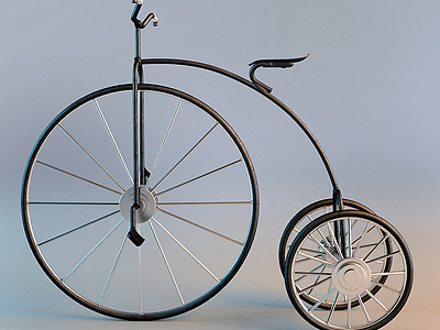現代創意自行車模型3d模型
