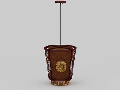中式吊灯模型