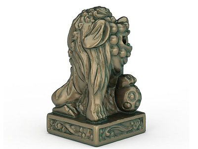 3d青銅雕塑模型