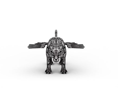 3d老虎雕塑免费模型