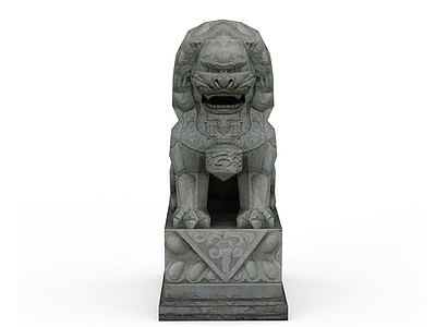 3d狮子雕塑免费模型