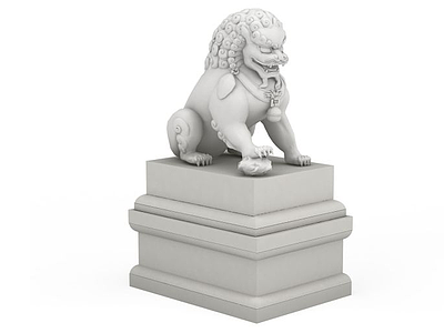狮子雕塑模型