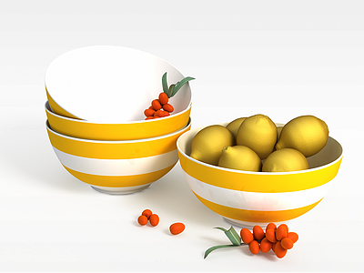 瓷碗模型3d模型