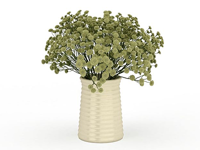 桌面花卉模型3d模型