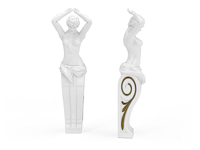 3d女人雕塑免费模型
