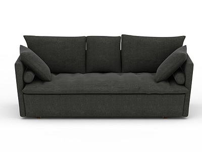 布艺多人沙发模型3d模型