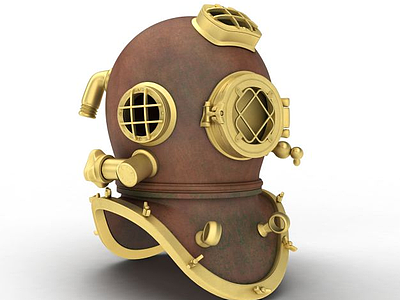 3d潜水帽模型