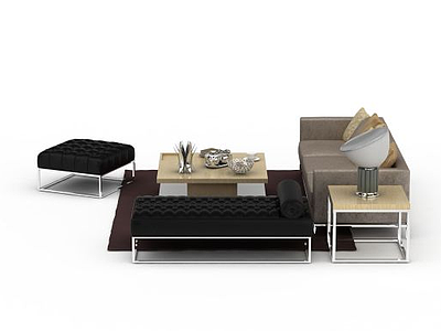 3d现代组合沙发免费模型