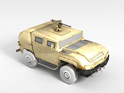 3d军事汽车模型