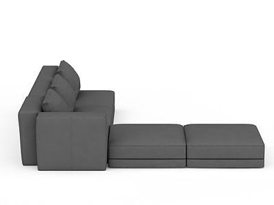 客厅多人沙发模型3d模型