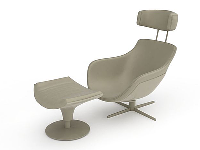 3d现代办公转椅模型