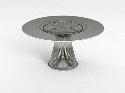 3d现代圆形桌子模型