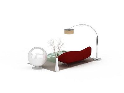 北欧风格球椅模型3d模型