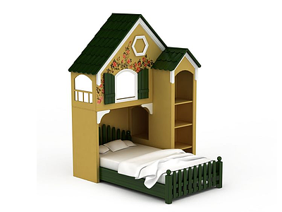 3d创意儿童床免费模型