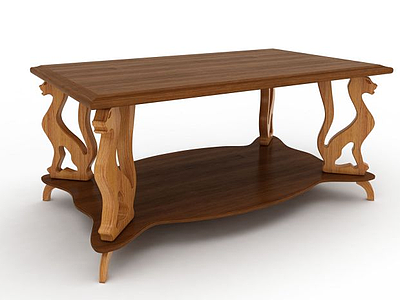 3d装饰木桌模型