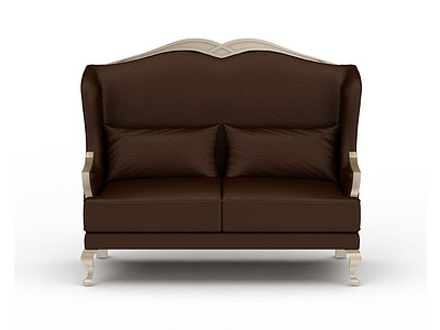 3d现代双人沙发模型