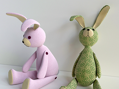 兔子玩偶模型3d模型