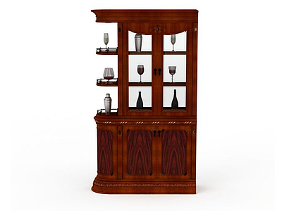 红酒柜模型3d模型