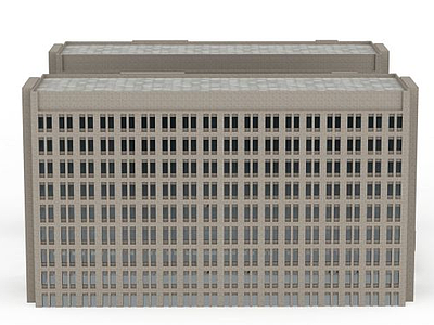 3d办公楼建筑免费模型