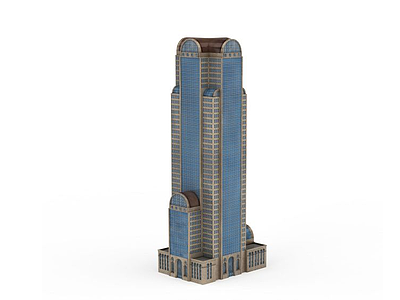 3d商业建筑配楼免费模型