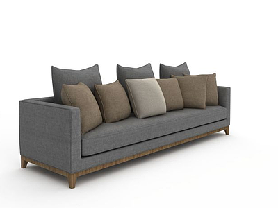 现代长沙发模型3d模型
