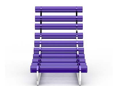 3d紫色按摩椅模型