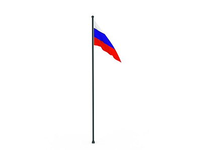3d俄罗斯国旗免费模型