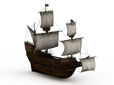 3d帆船免费模型