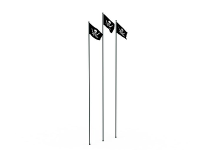 3d装饰旗帜免费模型