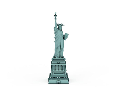 自由女神雕像模型3d模型