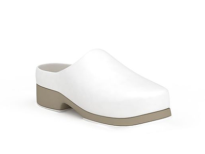 白色鞋子模型3d模型