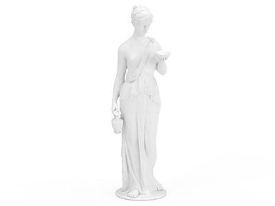 欧式人物雕塑模型3d模型