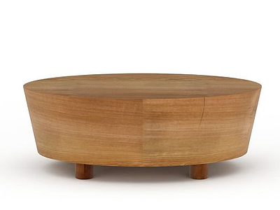 3d实木圆桌免费模型