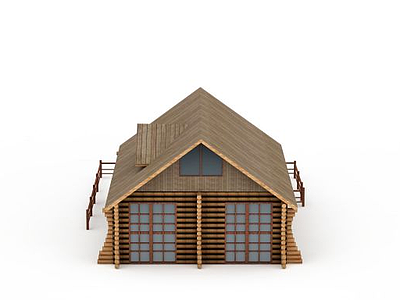 园林木屋模型3d模型