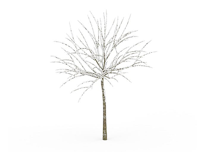 3d秋冬树模型