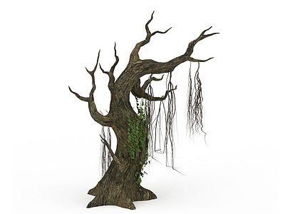 游戏枯树干模型3d模型