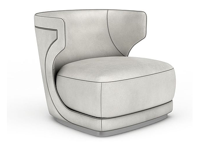 3d后现代皮面沙发免费模型