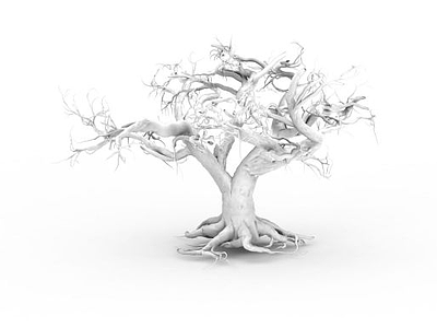 3d异形大树树干模型