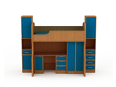 3d宿舍整理柜子模型