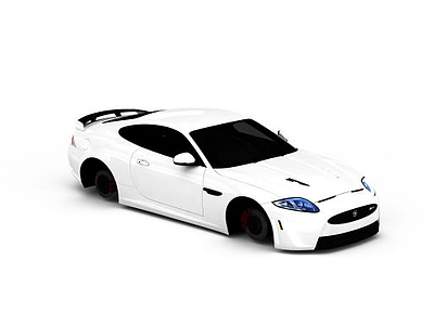 3d白色小汽车免费模型