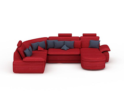 3d客厅布艺沙发免费模型